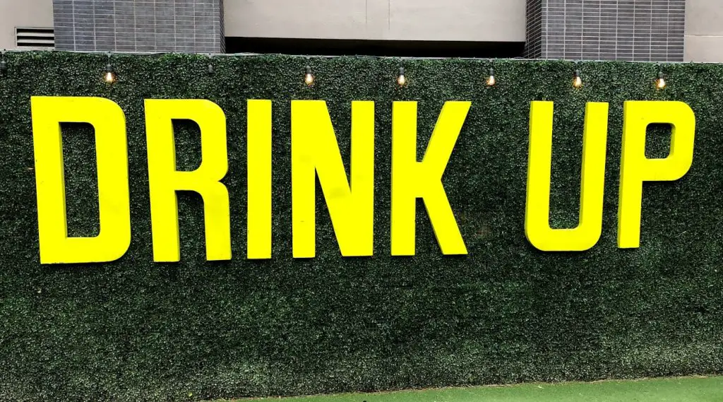 drink up sign austin