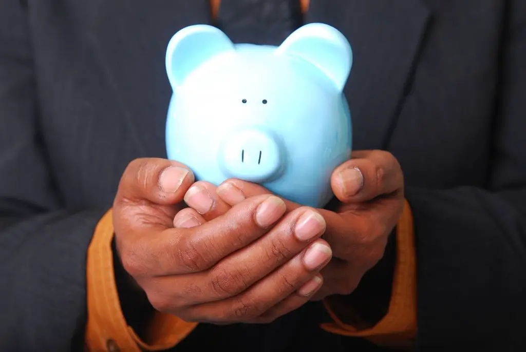 person holding a piggy bank in their hands