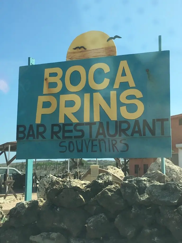 boca prins bar and restaurant sign