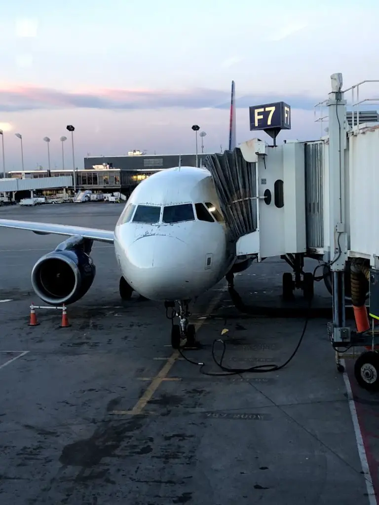 plane on runway