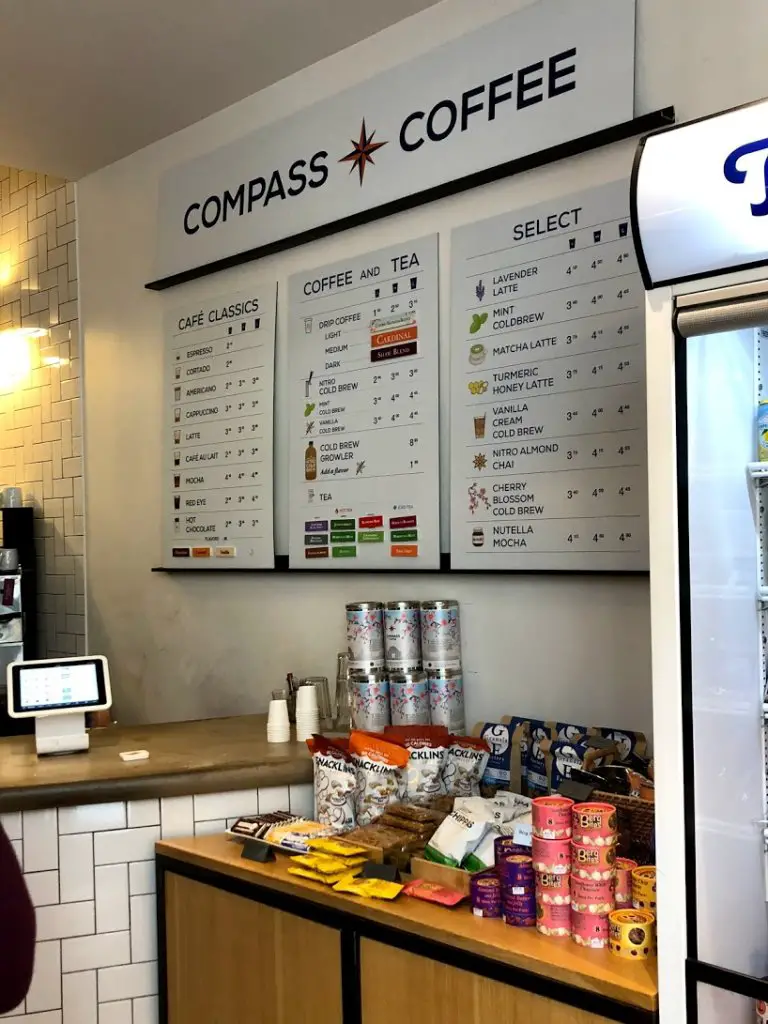 compass coffee menu