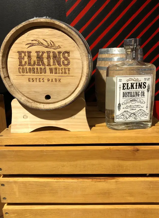 elkins distillery tasting room barrel