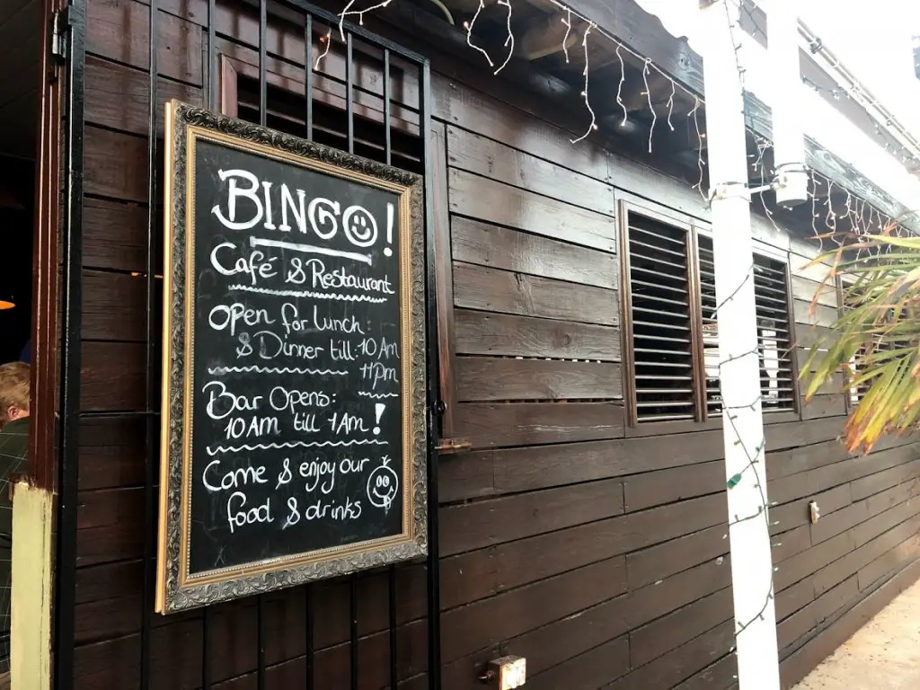 bingo restaurant aruba