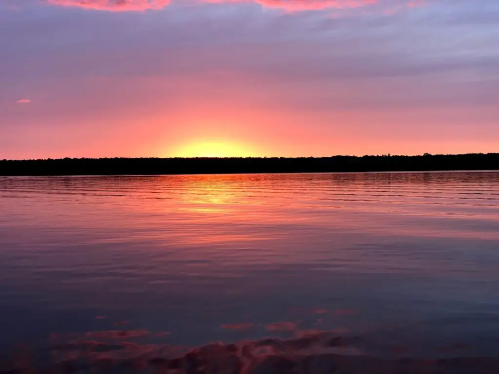 upper peninsula sunset