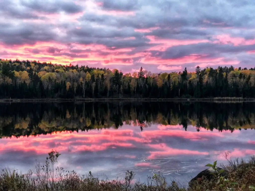 gunflint trail sunset