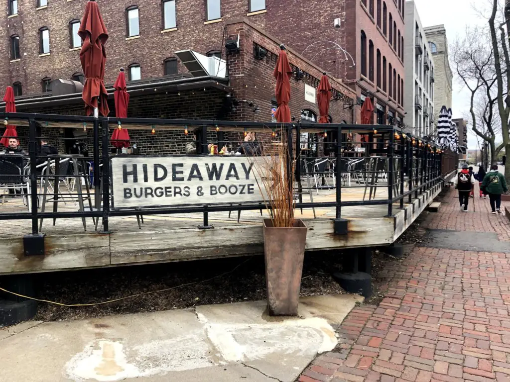 hideaway minneapolis outdoor patio