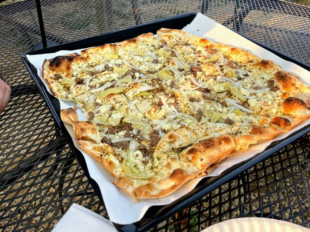 Greek Pizza from The Stone Barn