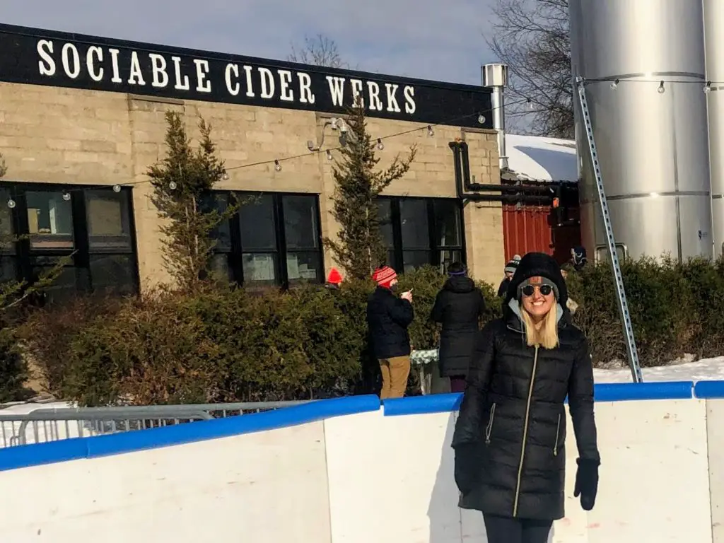 Winter Activities in Minneapolis ice skating sociable cider werks