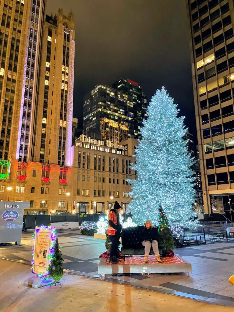 downtown chicago in december