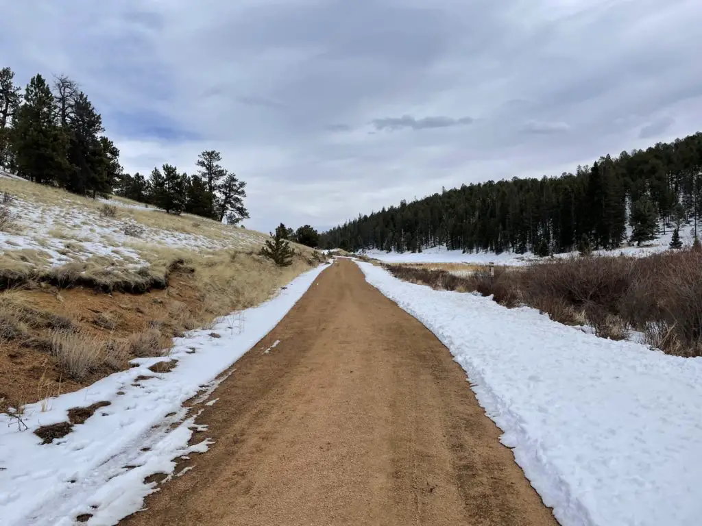 Ring the Peak and Limber Pines Trail dirt road