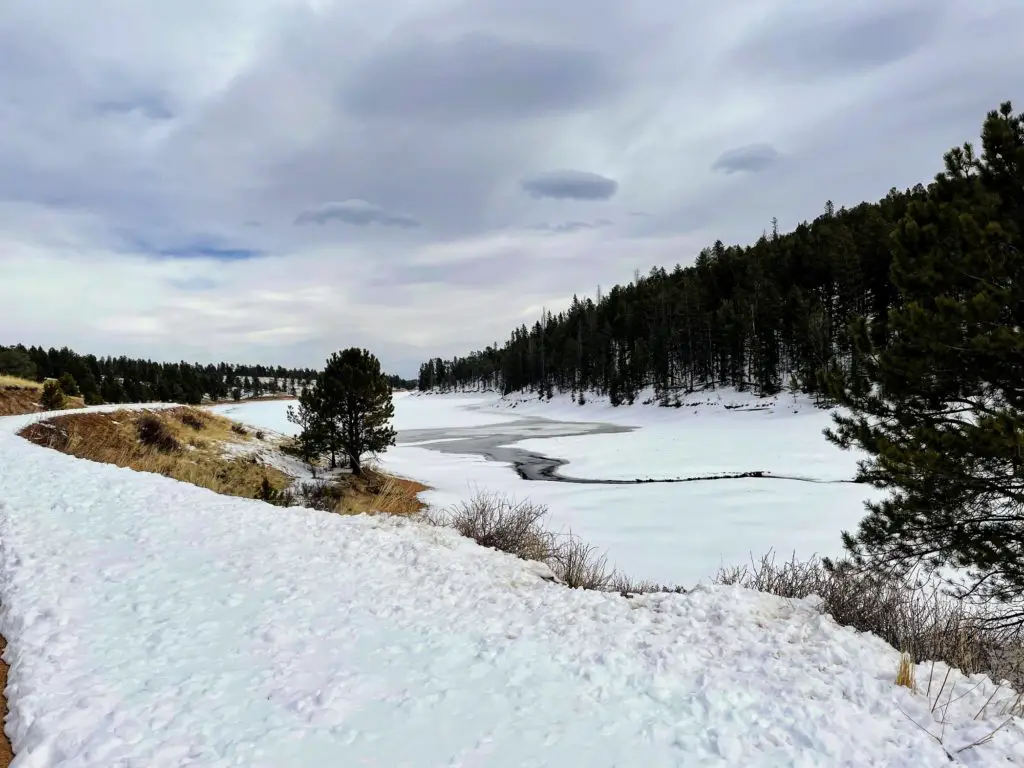 reservoir on Ring the Peak and Limber Pines Trail